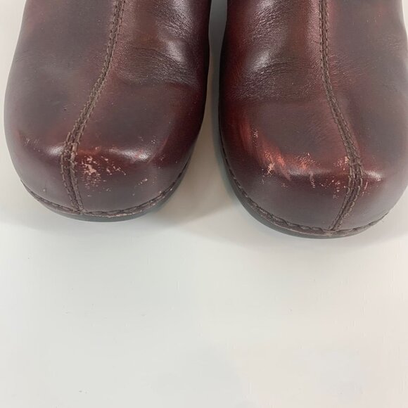 Dansko Solstice Leather Cognac/ Chestnut Clogs Size 36 - Picture 2 of 8